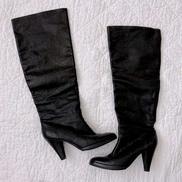 Authentic MICHAEL KORS FLEUR Black Leather Designer Convertible Tall - Picture 2 of 13